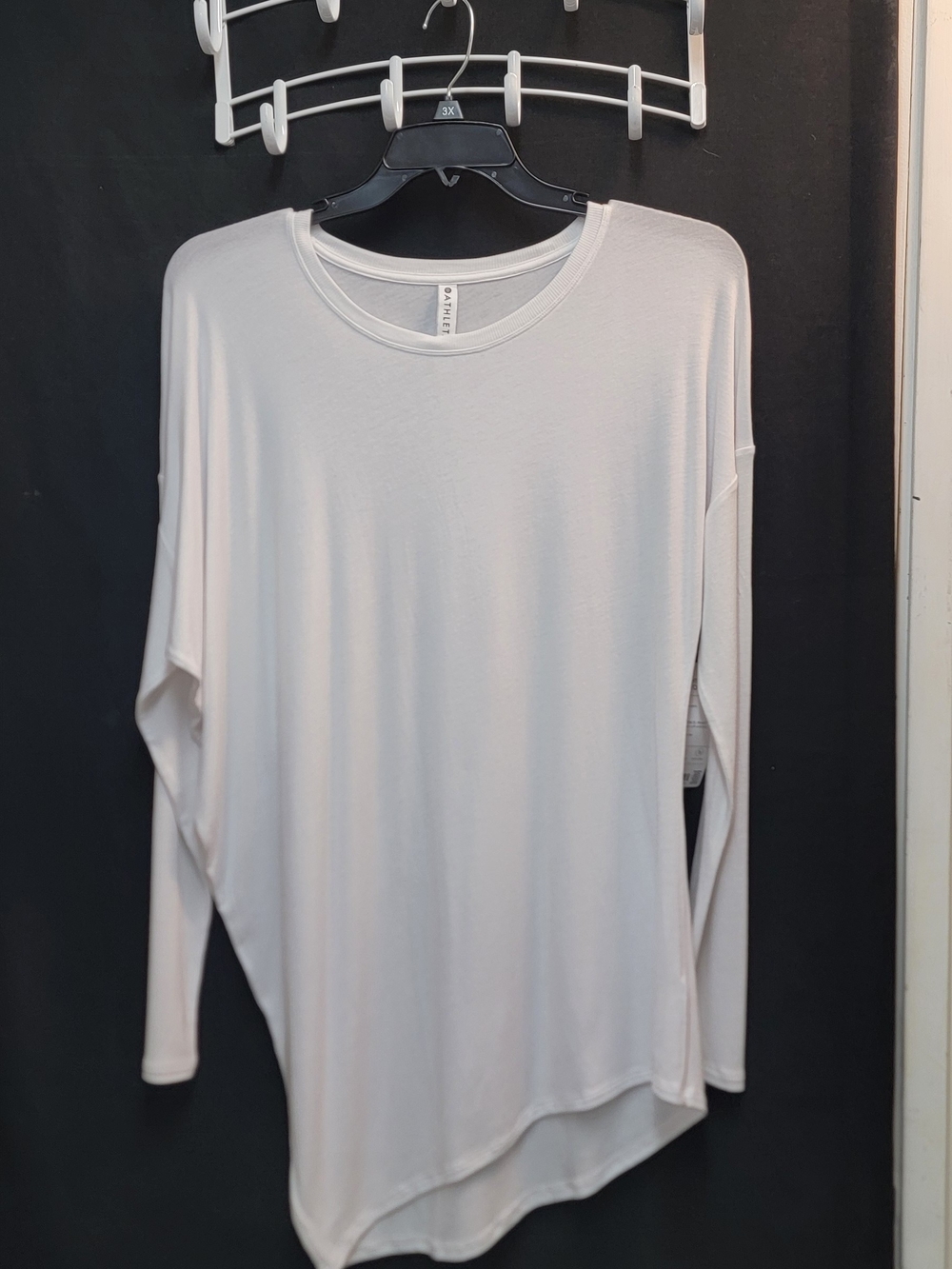Athleta Long Sleeve Crewneck Top - White